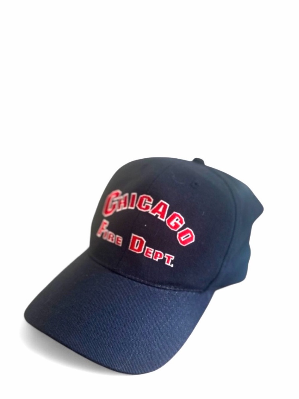 Vintage Navy Blue Chicago Fire Dept. Embroidered Snapback Baseball Cap